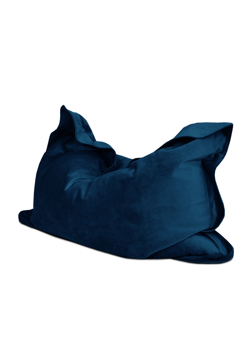 rucomfy Velvet Extra Large Squarbie Peacock Beanbag