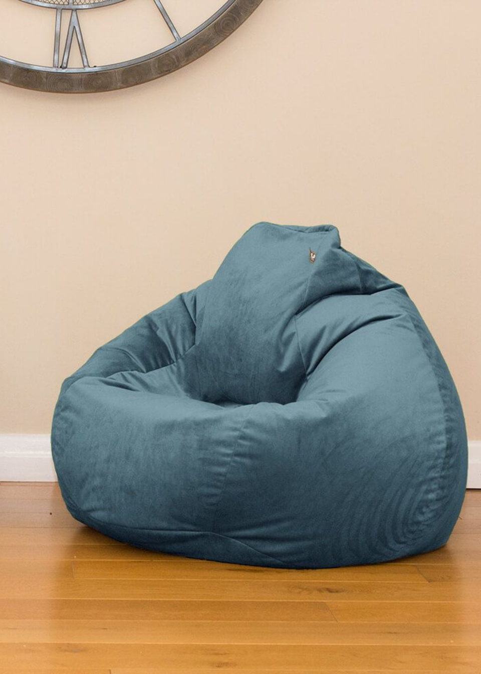 rucomfy Velvet Slouchbag Teal Beanbag