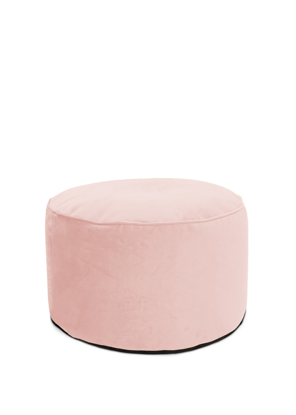 rucomfy Velvet Pouffe Pink Beanbag