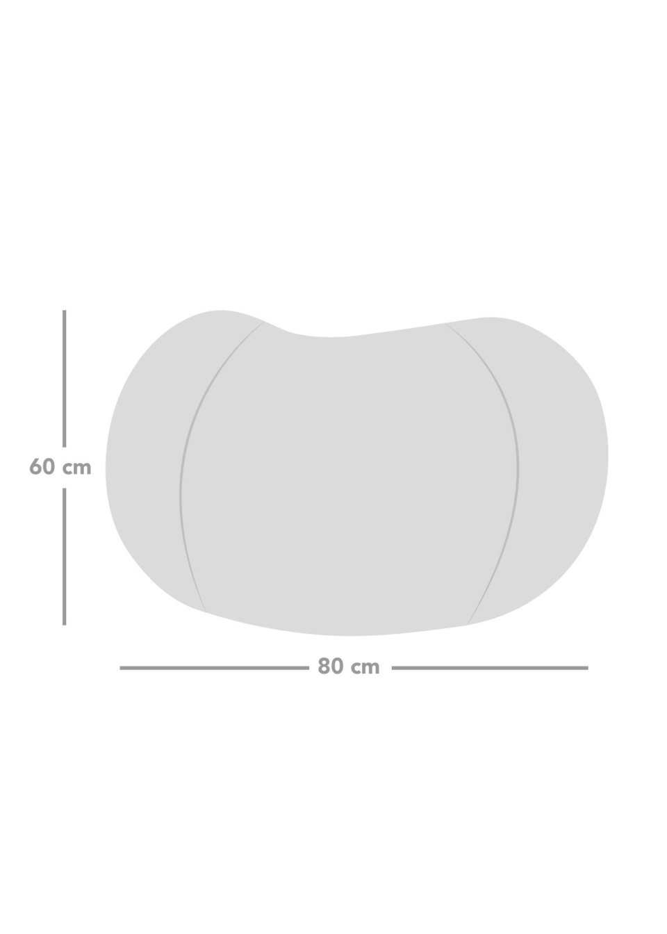 rucomfy Waffle Kids Slouchbag Platinum Grey Beanbag