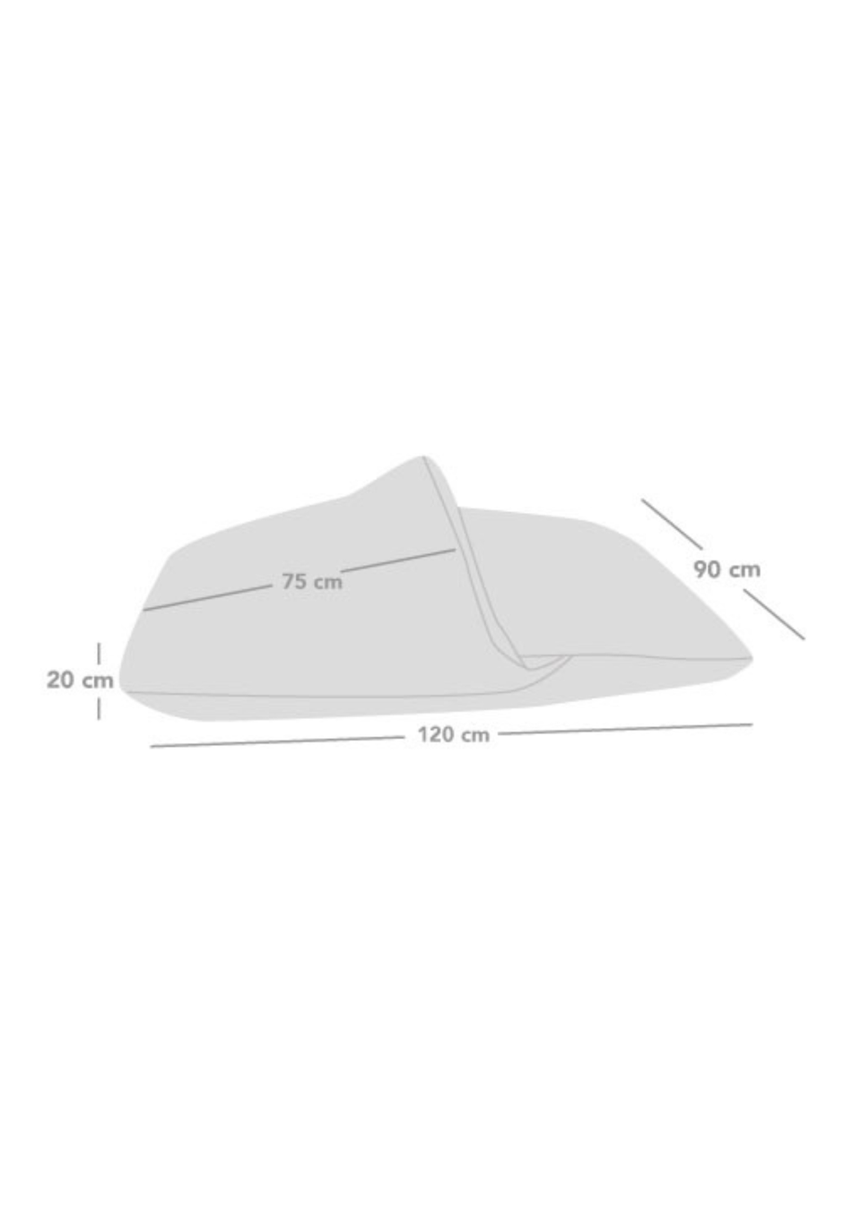 rucomfy Jumbo Cord Burrower Large Platinum Grey Pet Bed