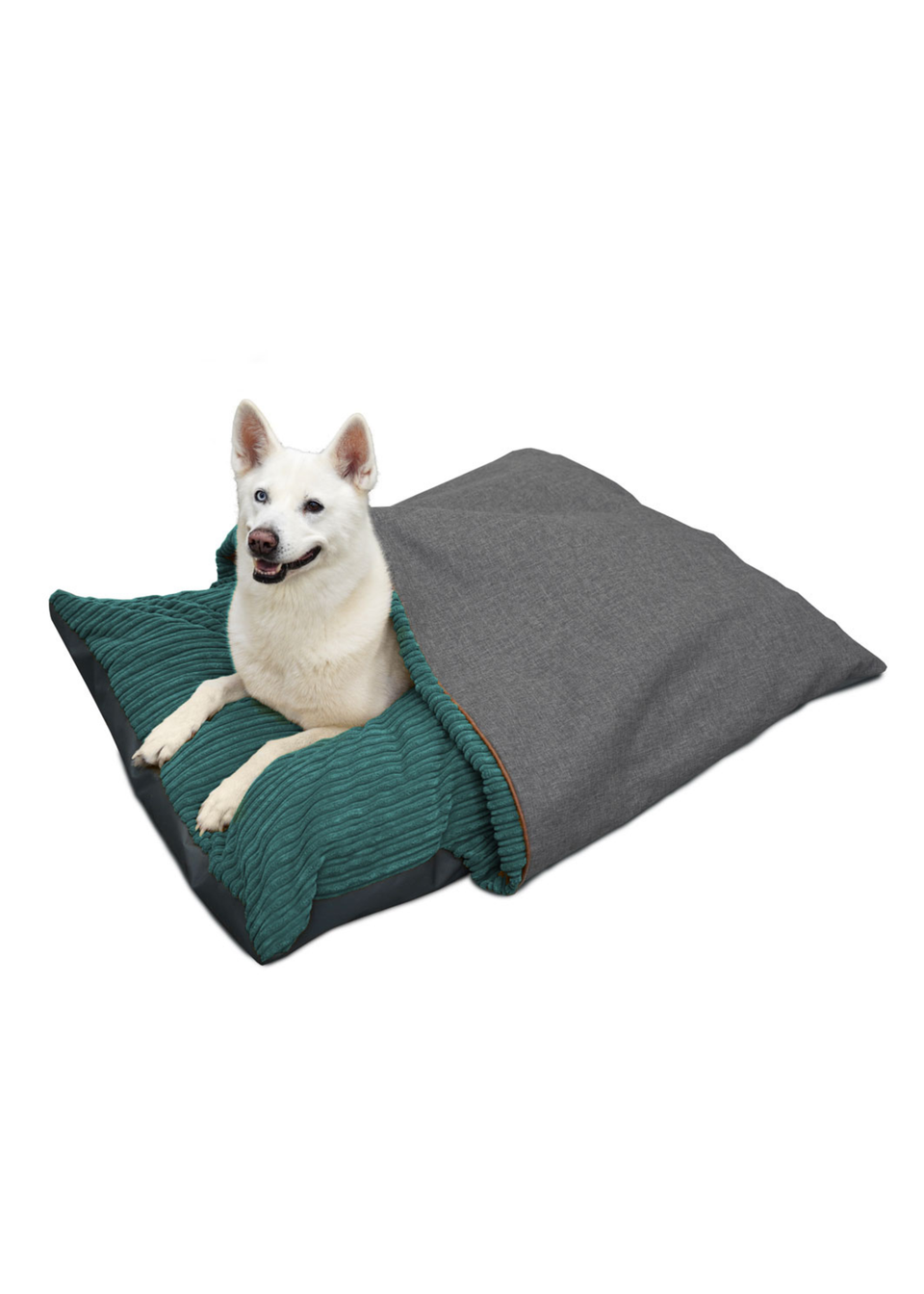 rucomfy Jumbo Cord Burrower Large Teal Pet Bed