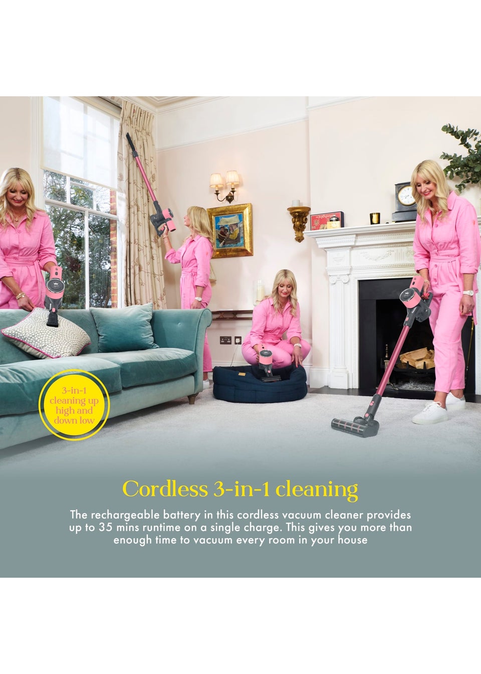Swan Lynsey Queen of Clean 22.2V Cordless Anti Tangle Vacuum