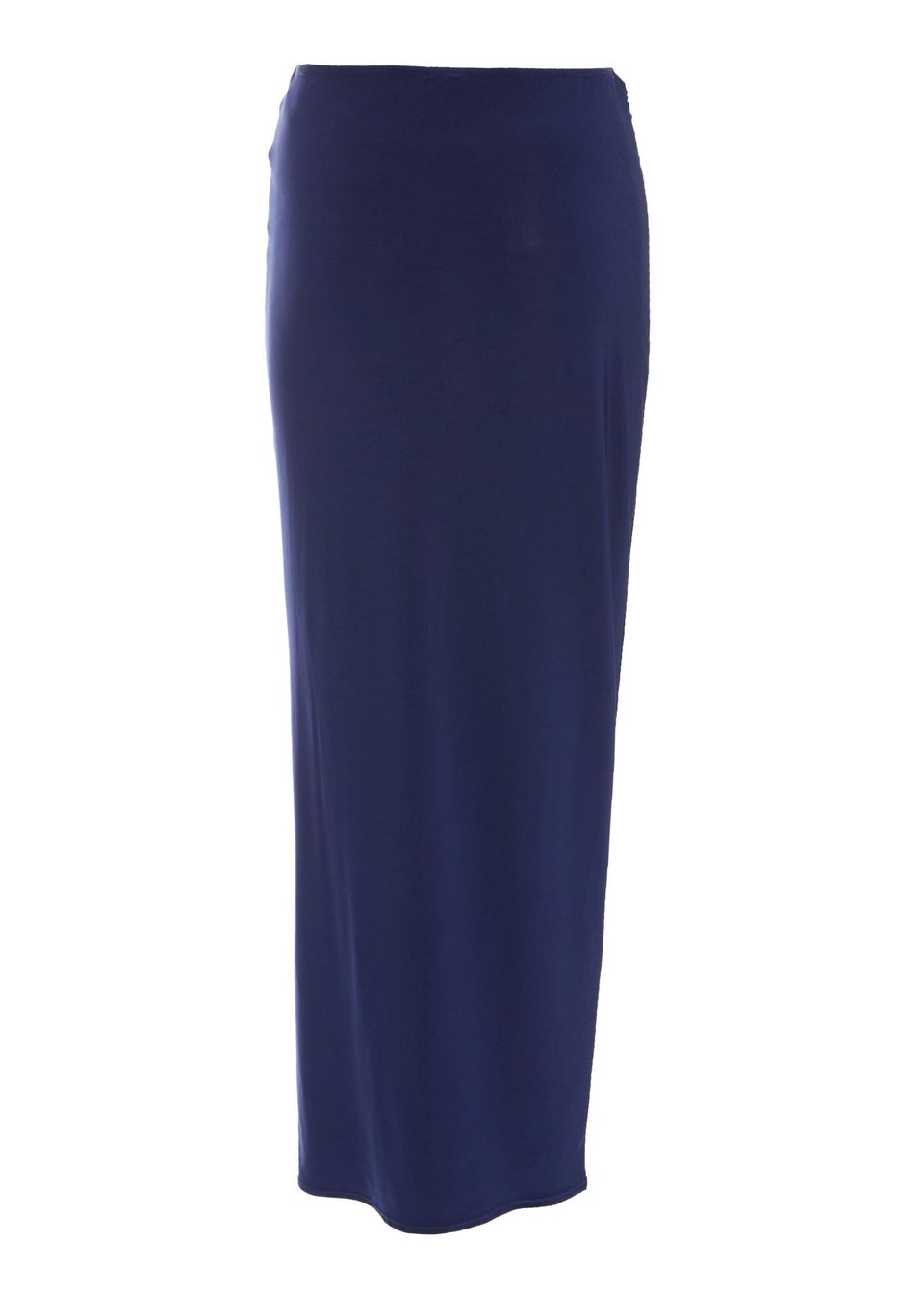 Quiz Blue Ruched Split Maxi Skirt Matalan
