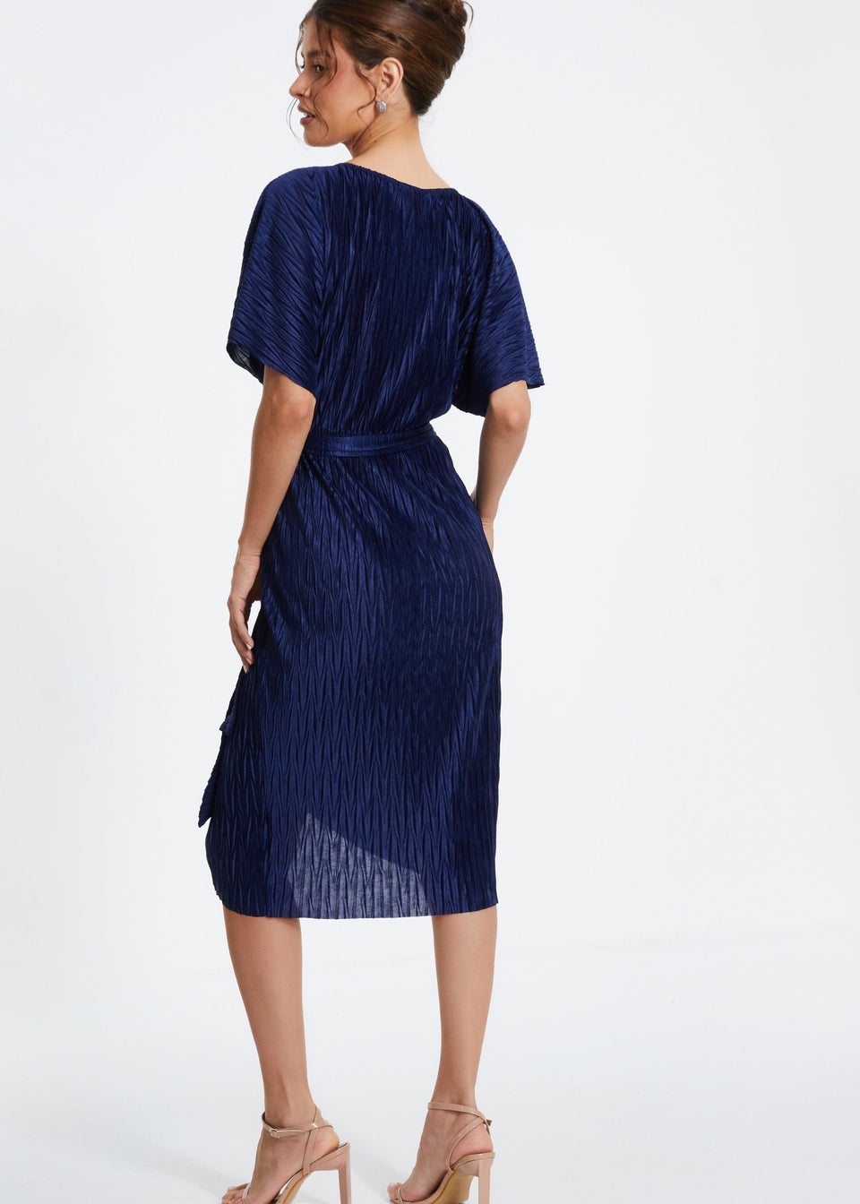Quiz Navy Batwing Midi Dress Matalan