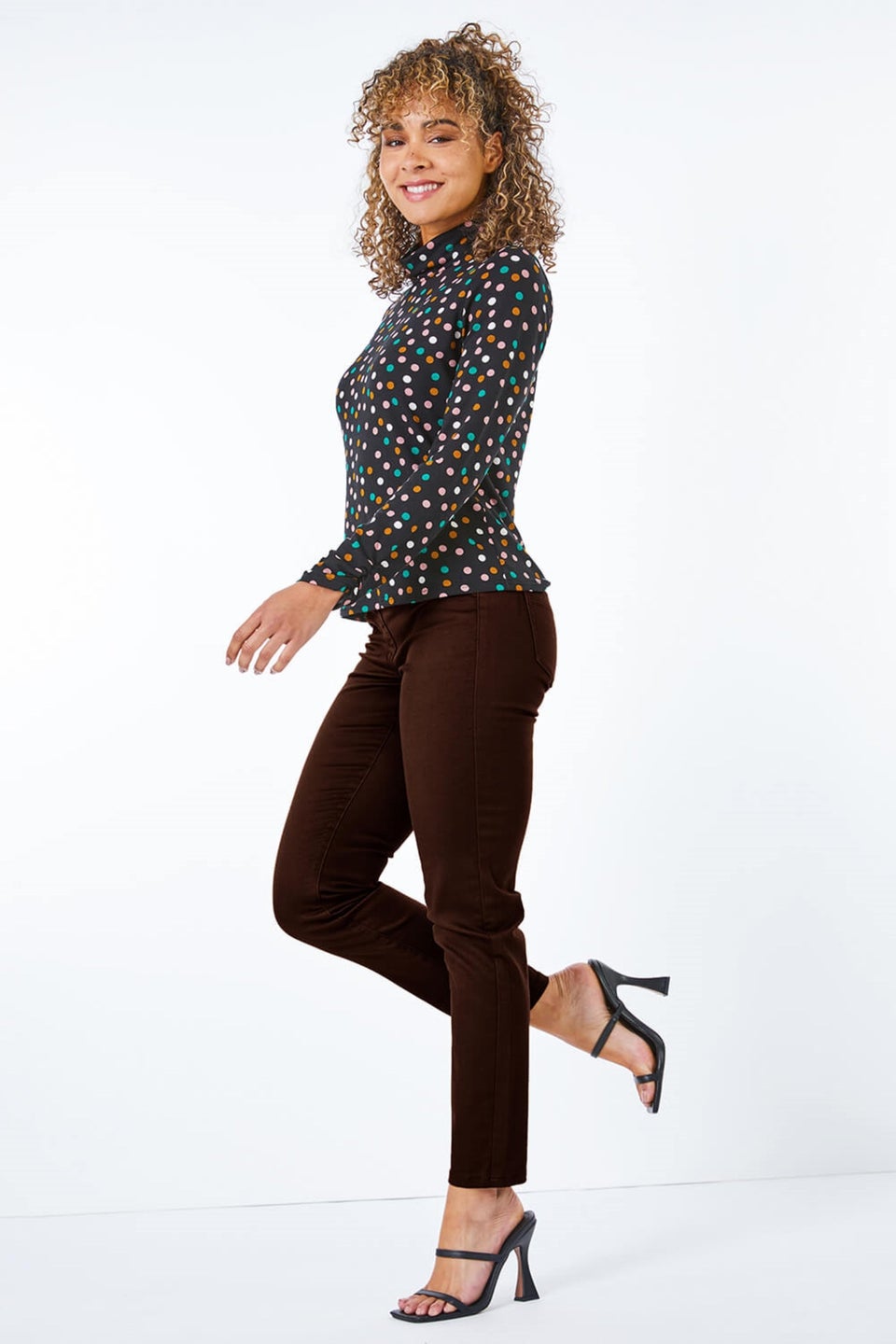 Roman Chocolate Petite Denim Stretch Jegging