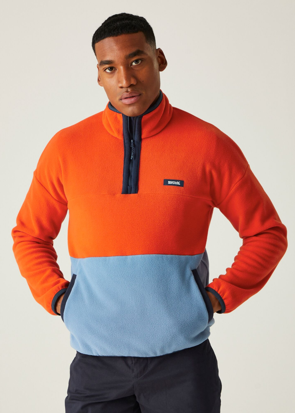 Regatta Orange Men s Callide Half Zip Fleece Matalan