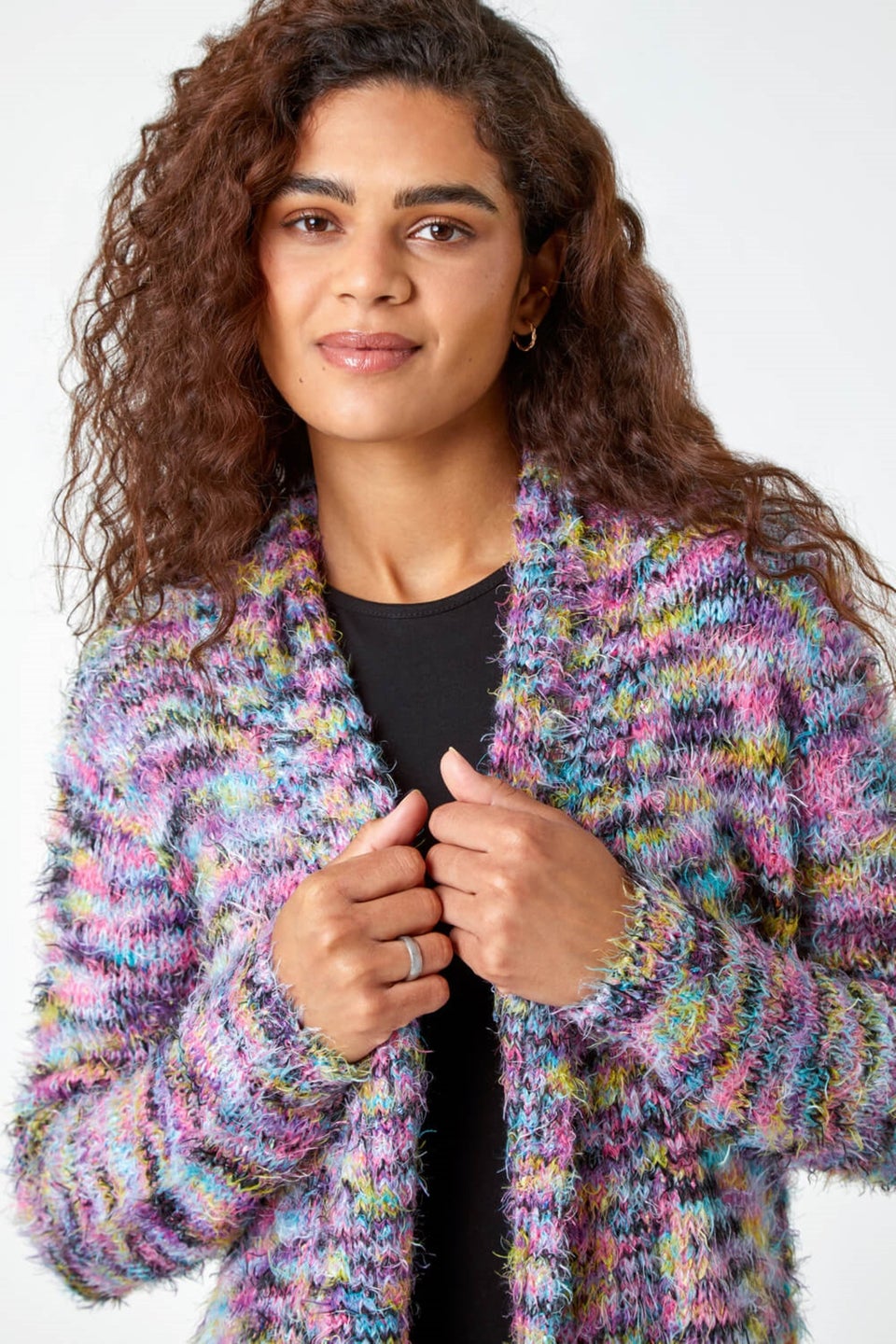 Purple longline cardigan shop