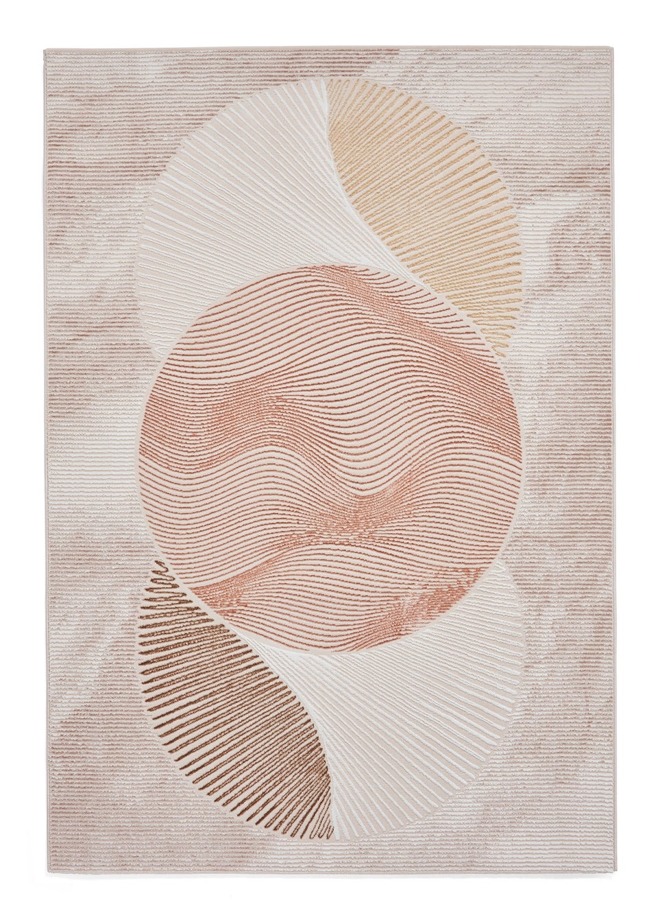 Think Rugs Creation Bronze/Beige Modern Geometric Rug