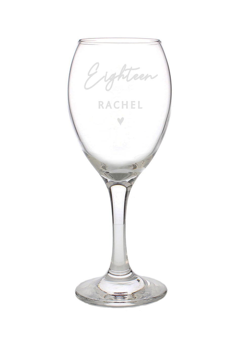 Personalised Memento Company Clear Big Age Wine Glass