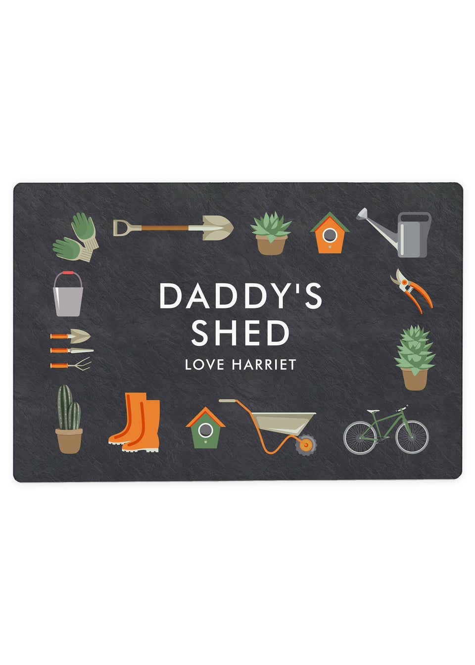 Personalised Memento Company Grey Gardening Metal Sign