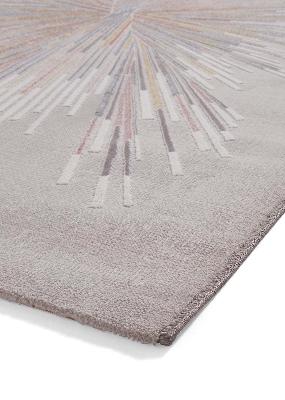 Think Rugs Creation Pink Modern Geometric Rug