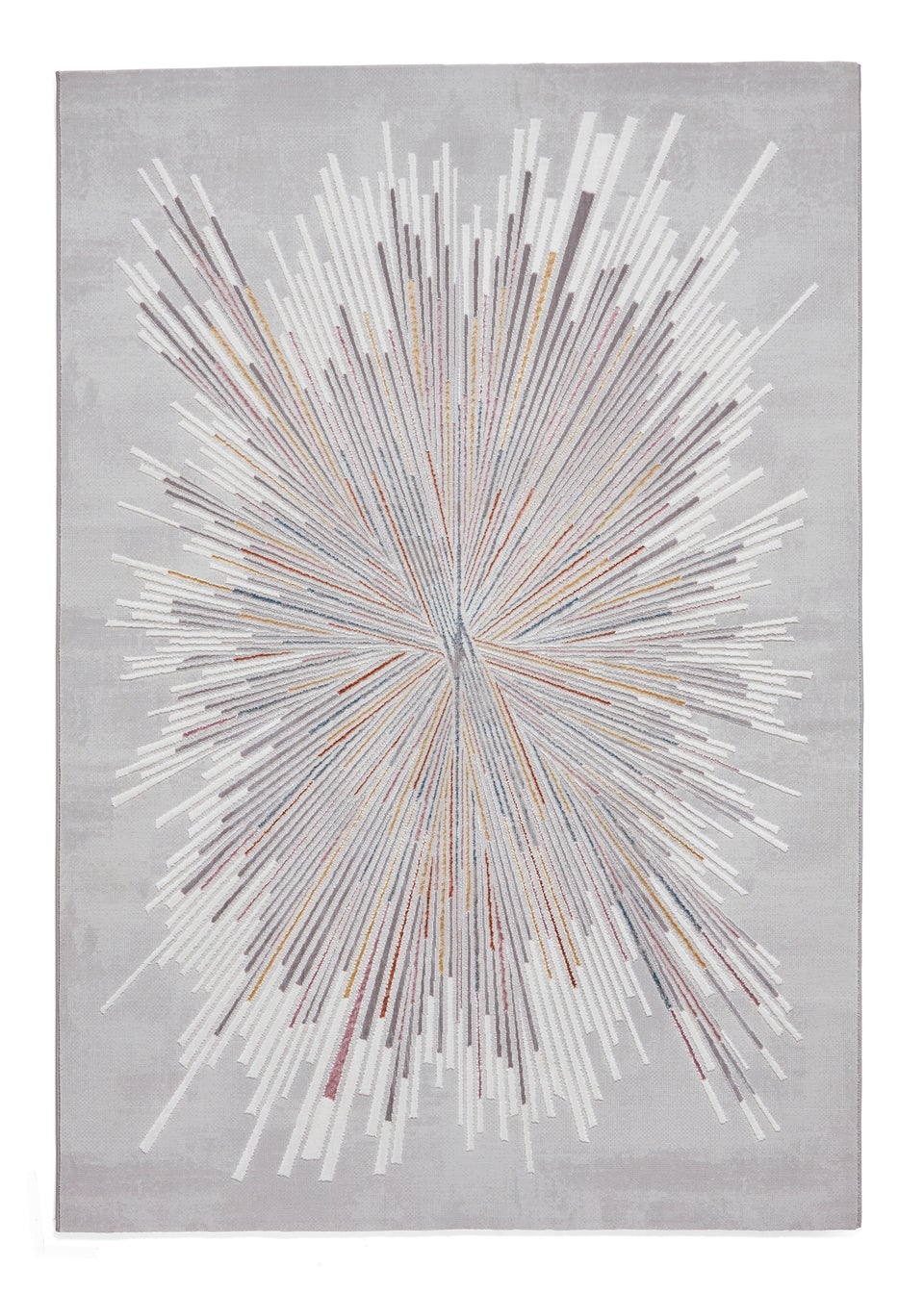Think Rugs Creation Pink Modern Geometric Rug