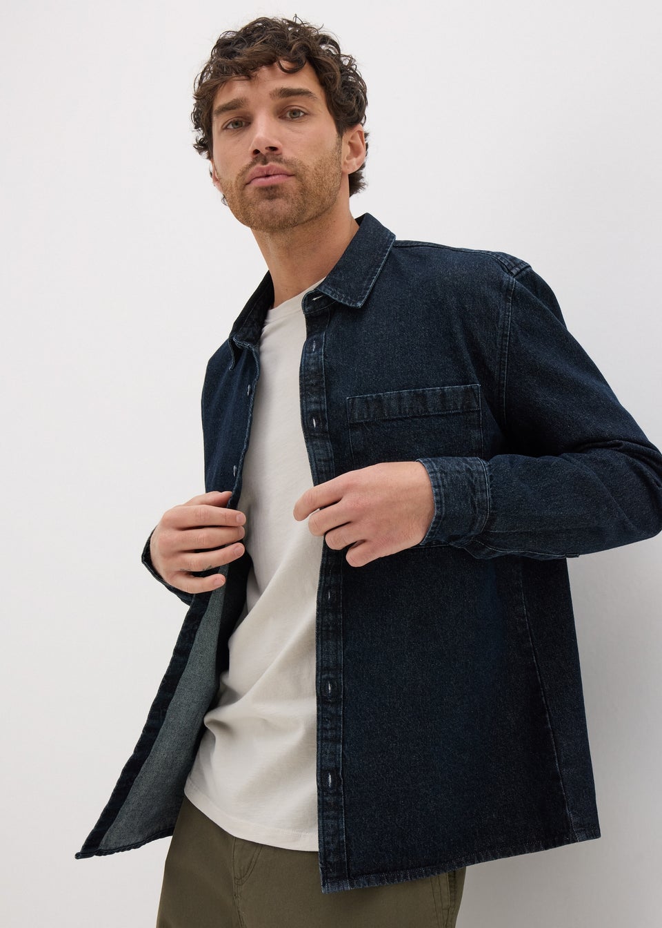 DENIM OVERSHIRT NAVY