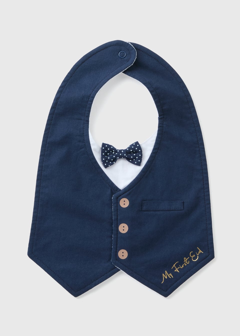 Baby Blue Bow Tie Bib