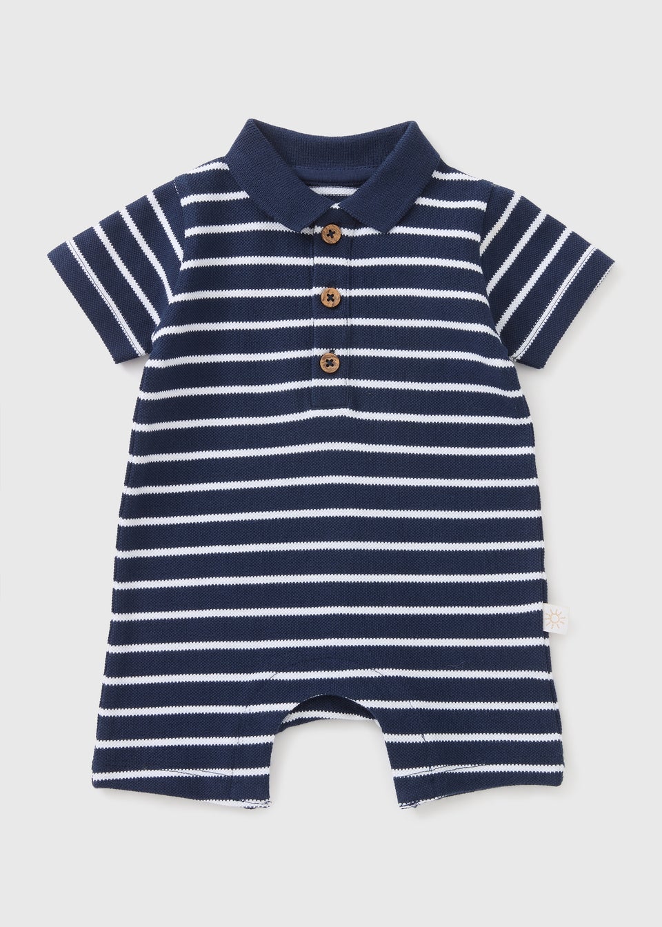 Baby Blue Stripe Romper (Newborn-23mths)