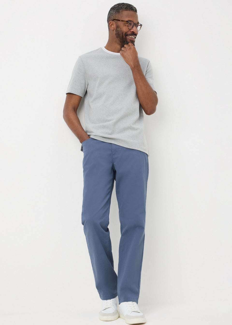 Lincoln Blue Chino Trousers
