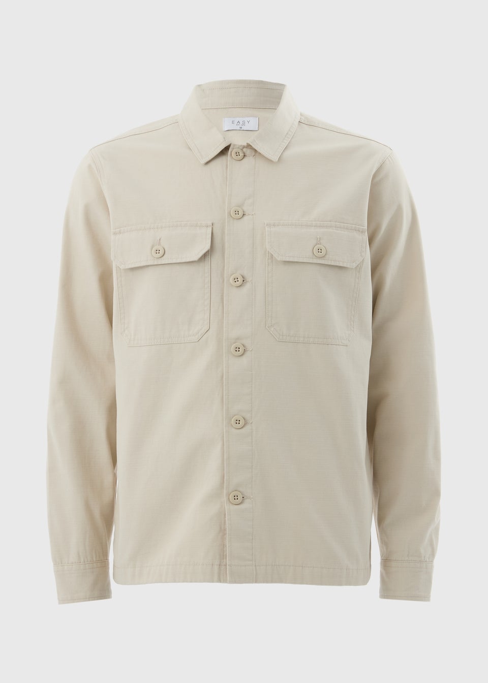 Ecru Slub Shacket