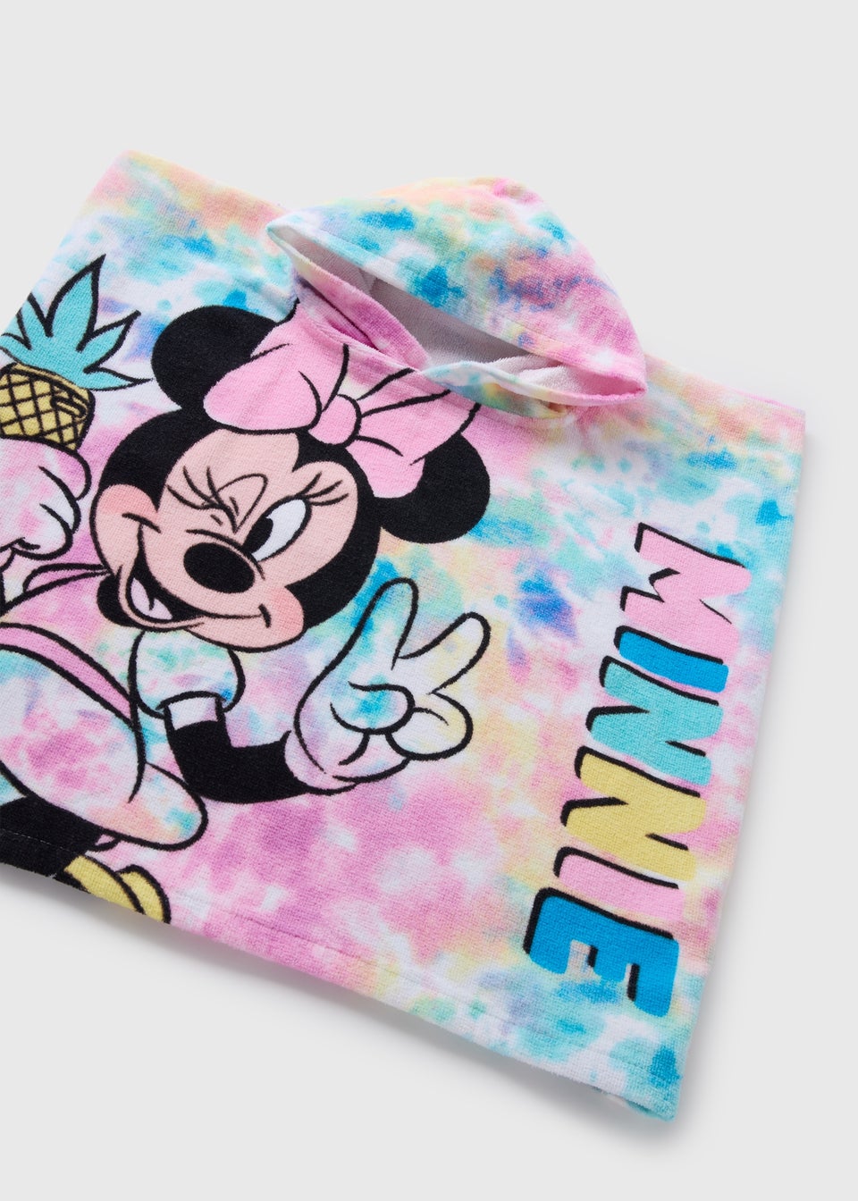 Kids Multicolour Minnie Mouse Poncho (One Size)