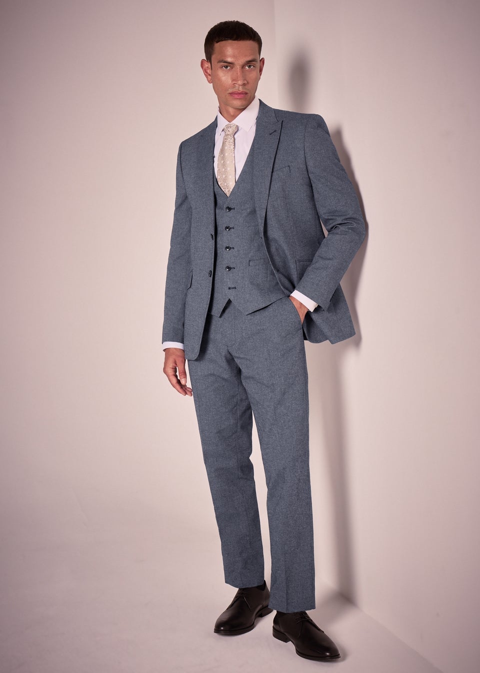 Taylor & Wright Carlo Italian Blue Denim Tailored Suit Jacket