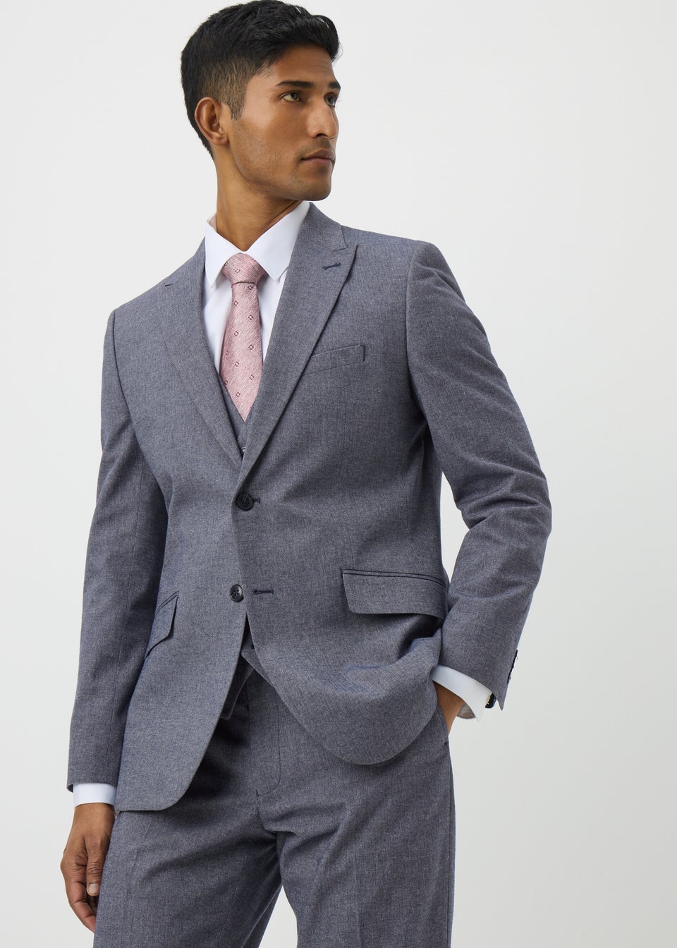 Taylor & Wright Carlo Italian Blue Denim Tailored Suit Jacket