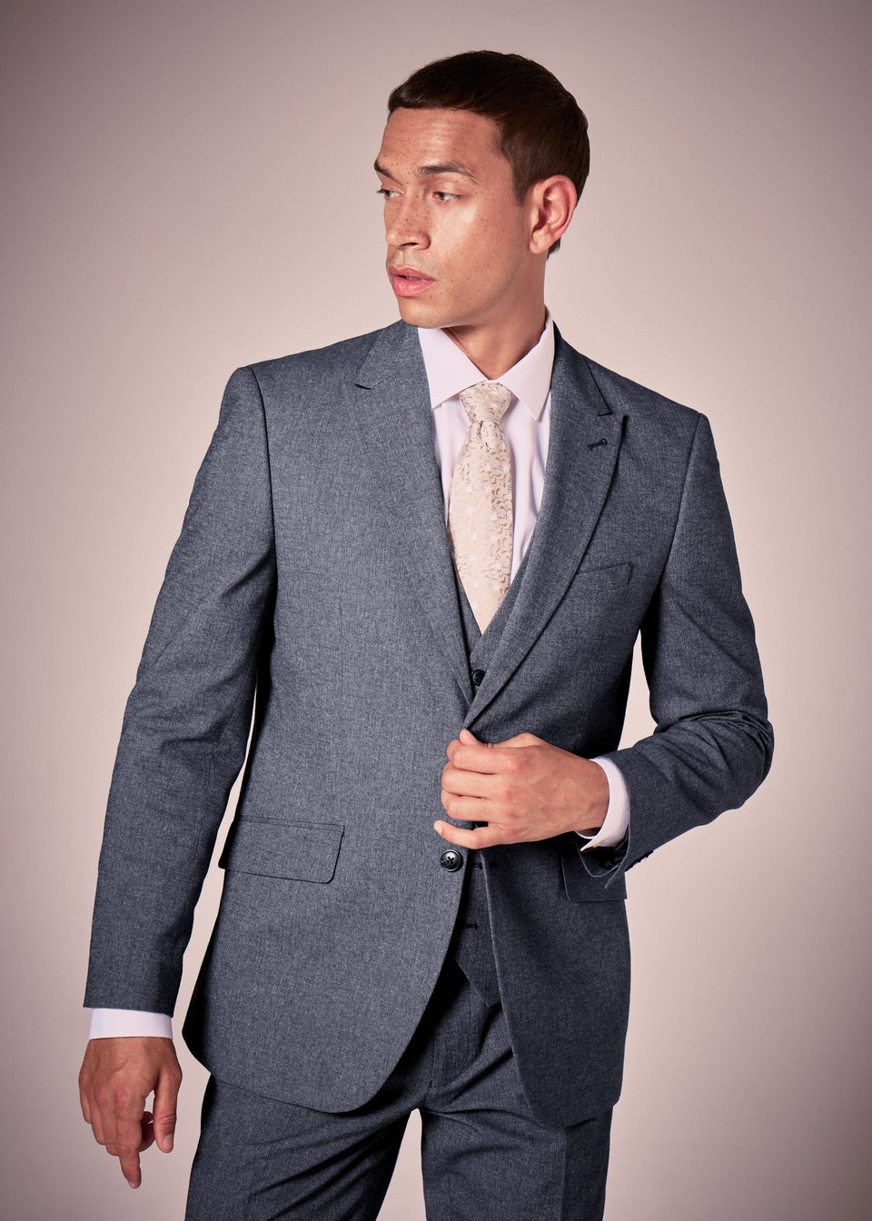 Taylor & Wright Carlo Italian Blue Denim Tailored Suit Jacket