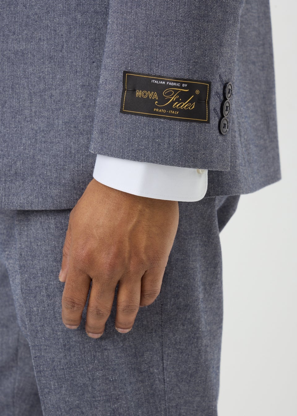 Taylor & Wright Carlo Italian Blue Denim Tailored Suit Jacket