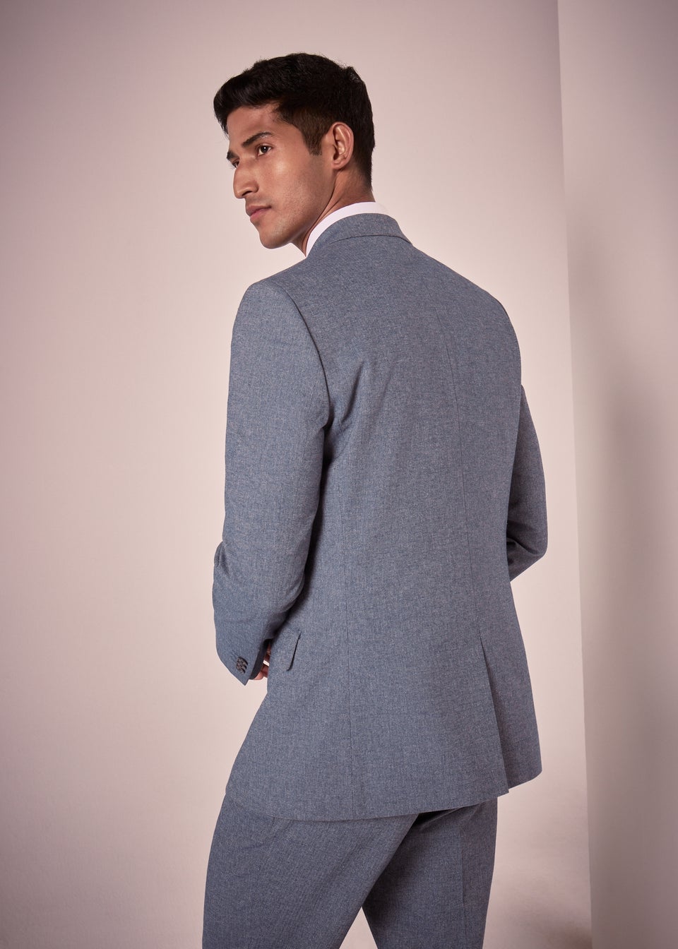 Taylor & Wright Carlo Italian Blue Denim Tailored Suit Jacket