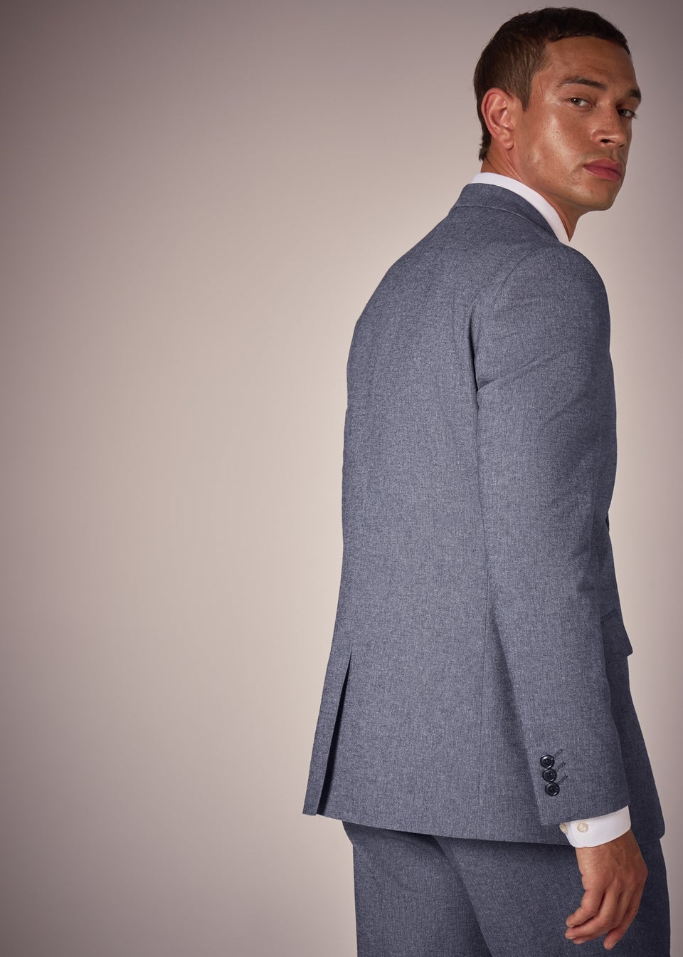 Taylor & Wright Carlo Italian Blue Denim Tailored Suit Jacket