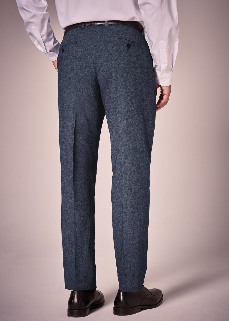Taylor & Wright Carlo Italian Blue Denim Tailored Trousers