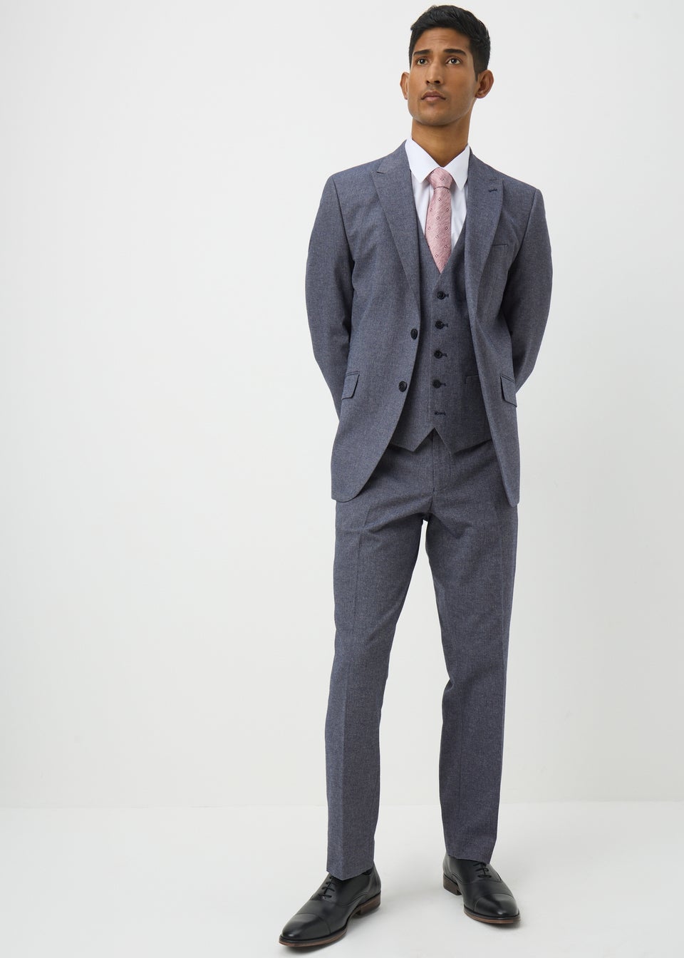 Taylor & Wright Carlo Italian Blue Denim Tailored Trousers