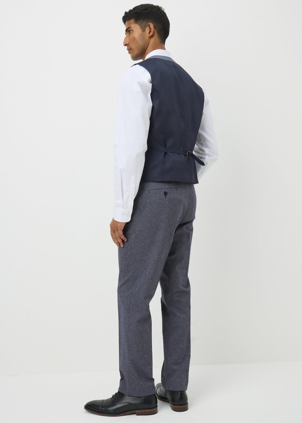 Taylor & Wright Carlo Italian Blue Denim Tailored Trousers