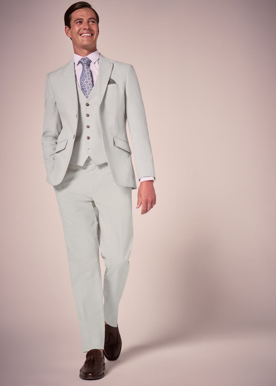 Taylor & Wright Carlo Italian Stone Tailored Suit Jacket