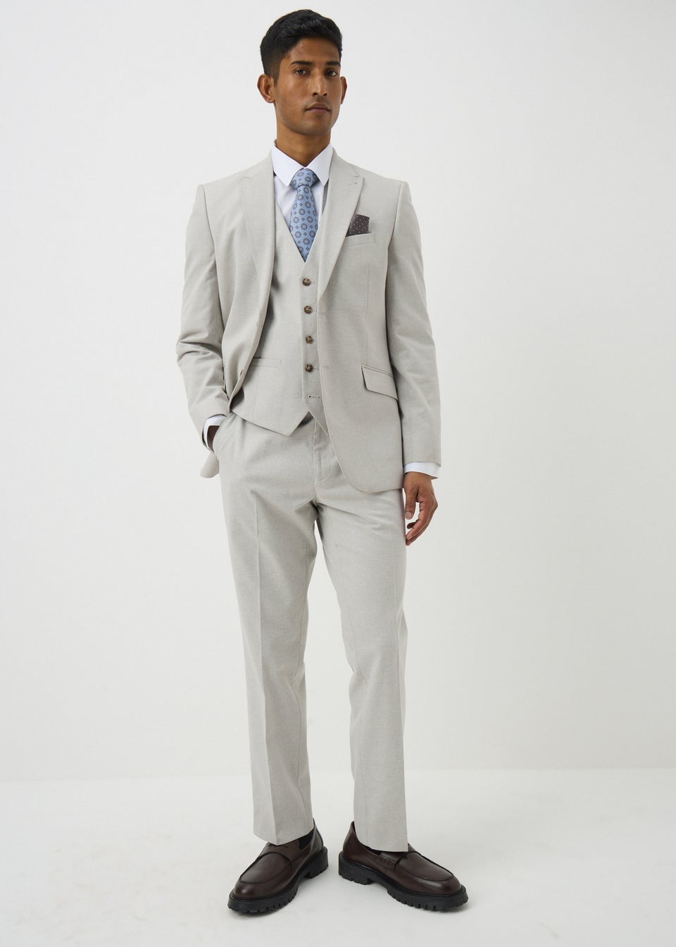 Taylor & Wright Carlo Italian Stone Tailored Suit Trousers