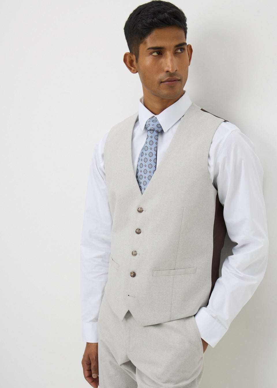 Taylor & Wright Carlo Italian Stone Tailored Waistcoat