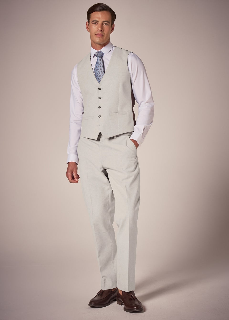 Taylor & Wright Carlo Italian Stone Tailored Waistcoat