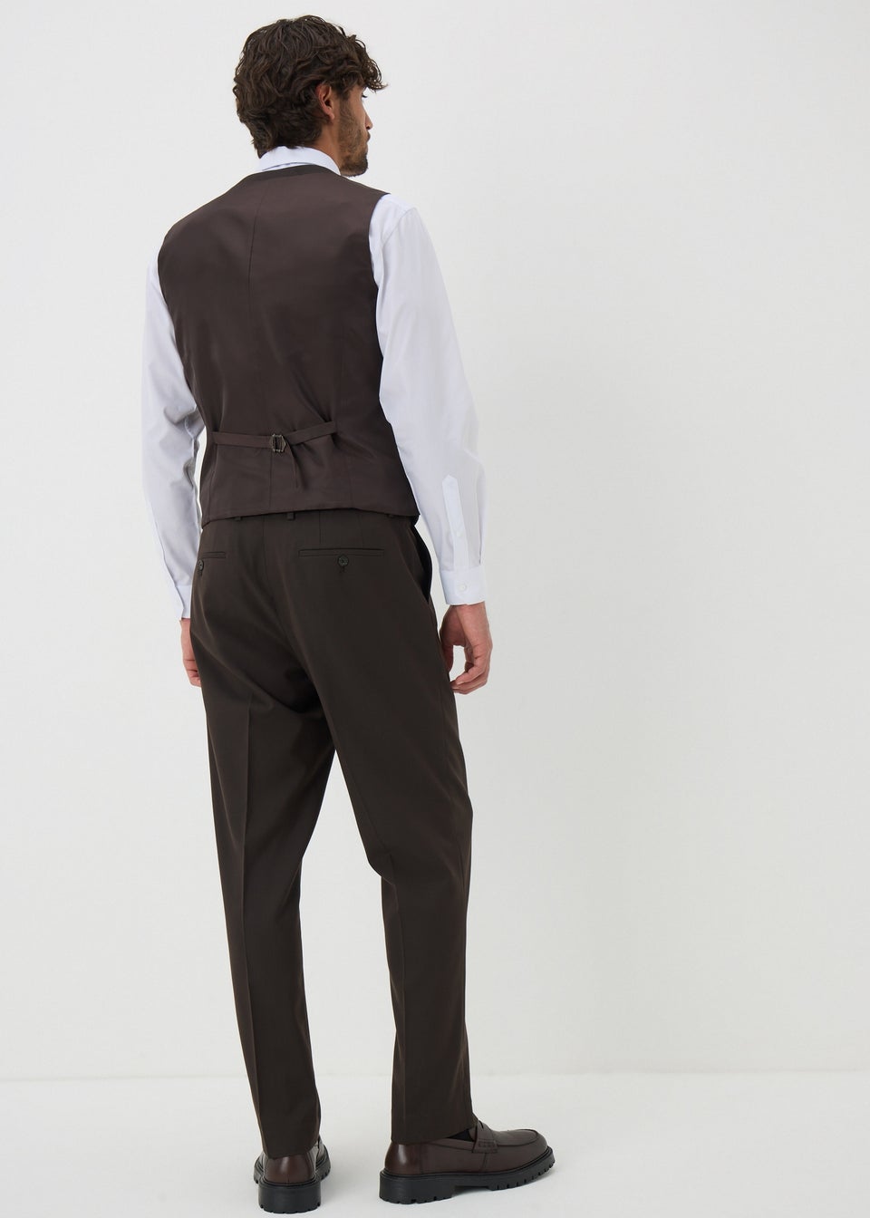 Taylor & Wright Menton Brown Twill Relaxed Fit Trousers