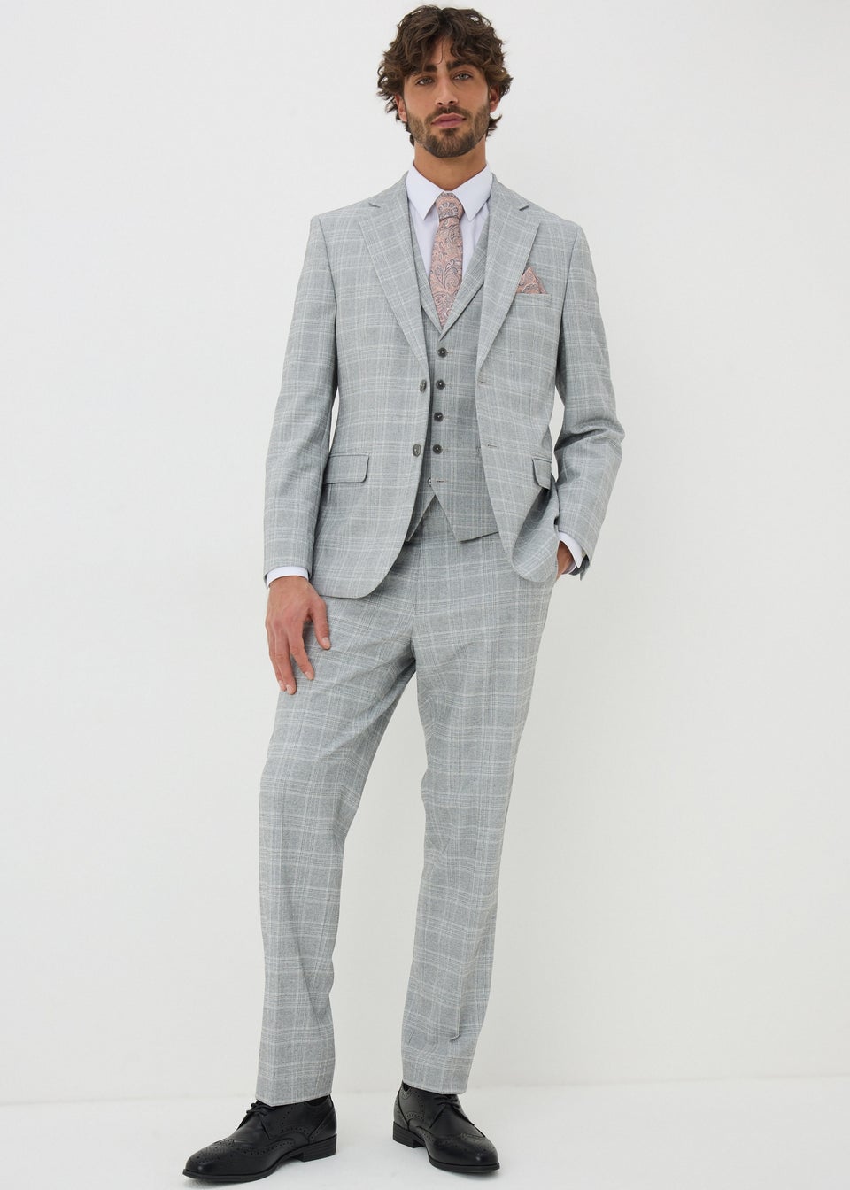 Taylor & Wright Cassis Check Tailored Suit Jacket