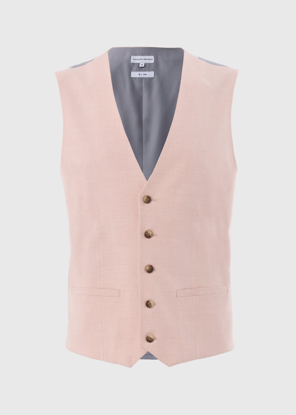 Taylor & Wright Tropez Pink Waistcoat