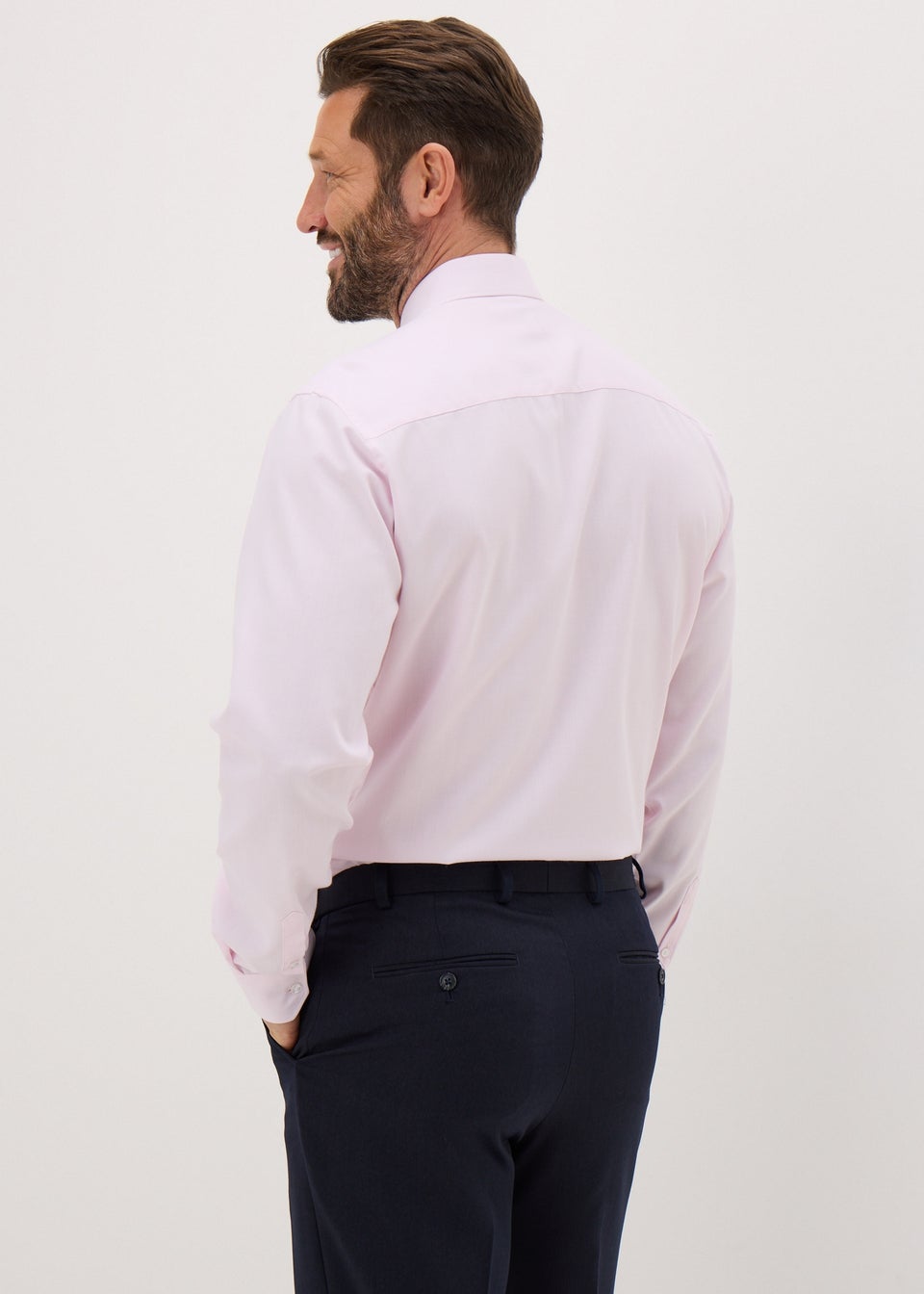 Taylor & Wright Pink Textured Regular Fit Shirt