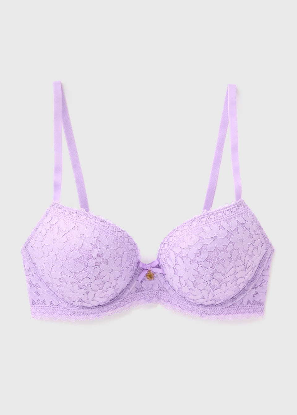 Lilac Floral Lace Bra