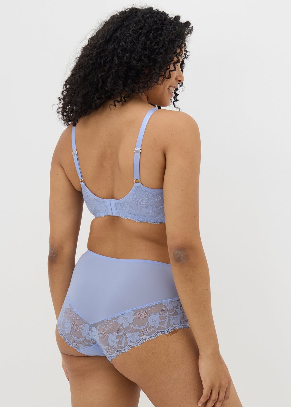Blue Lace Midi Briefs