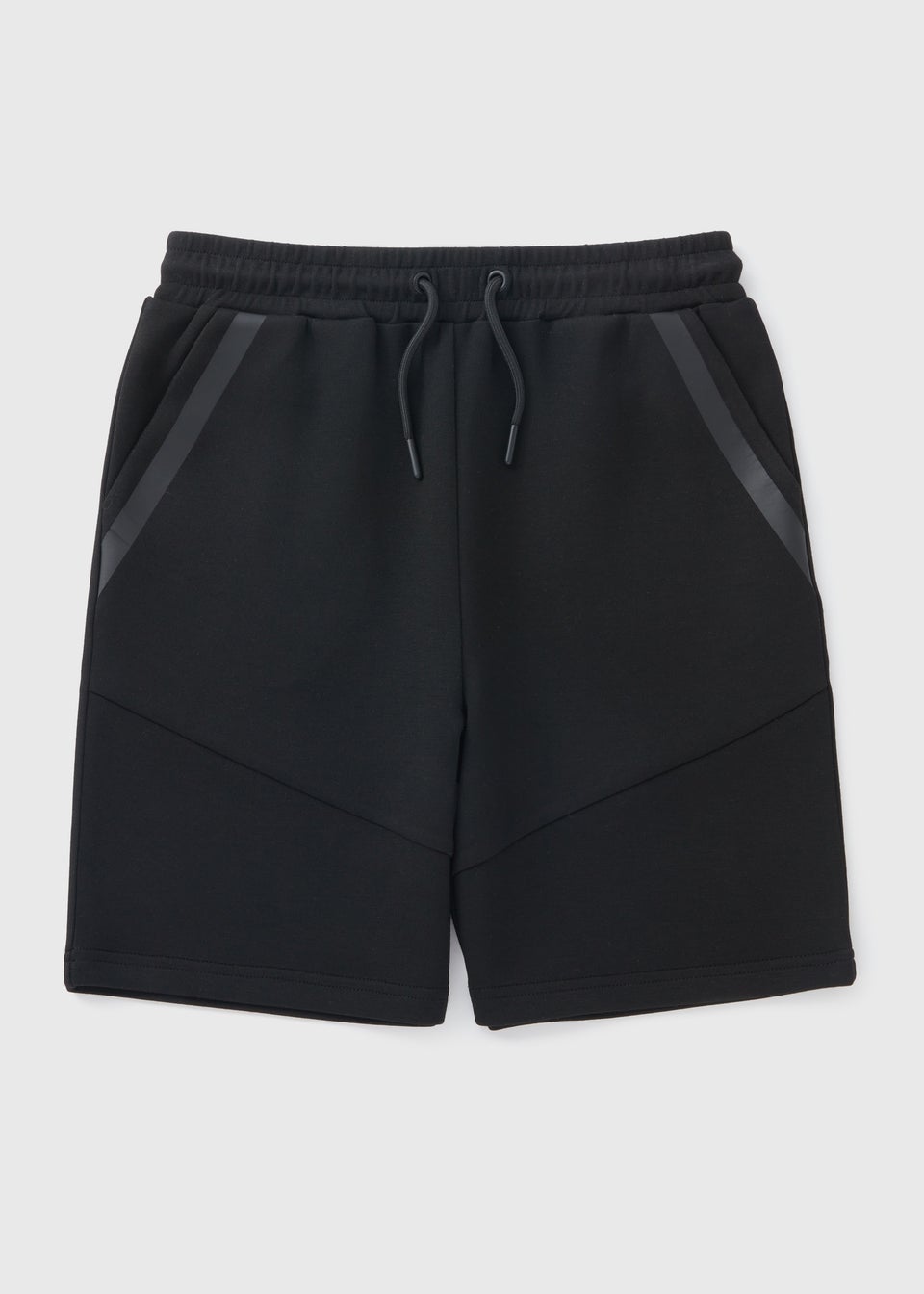 Boys Black Jogger Shorts (7-15yrs)