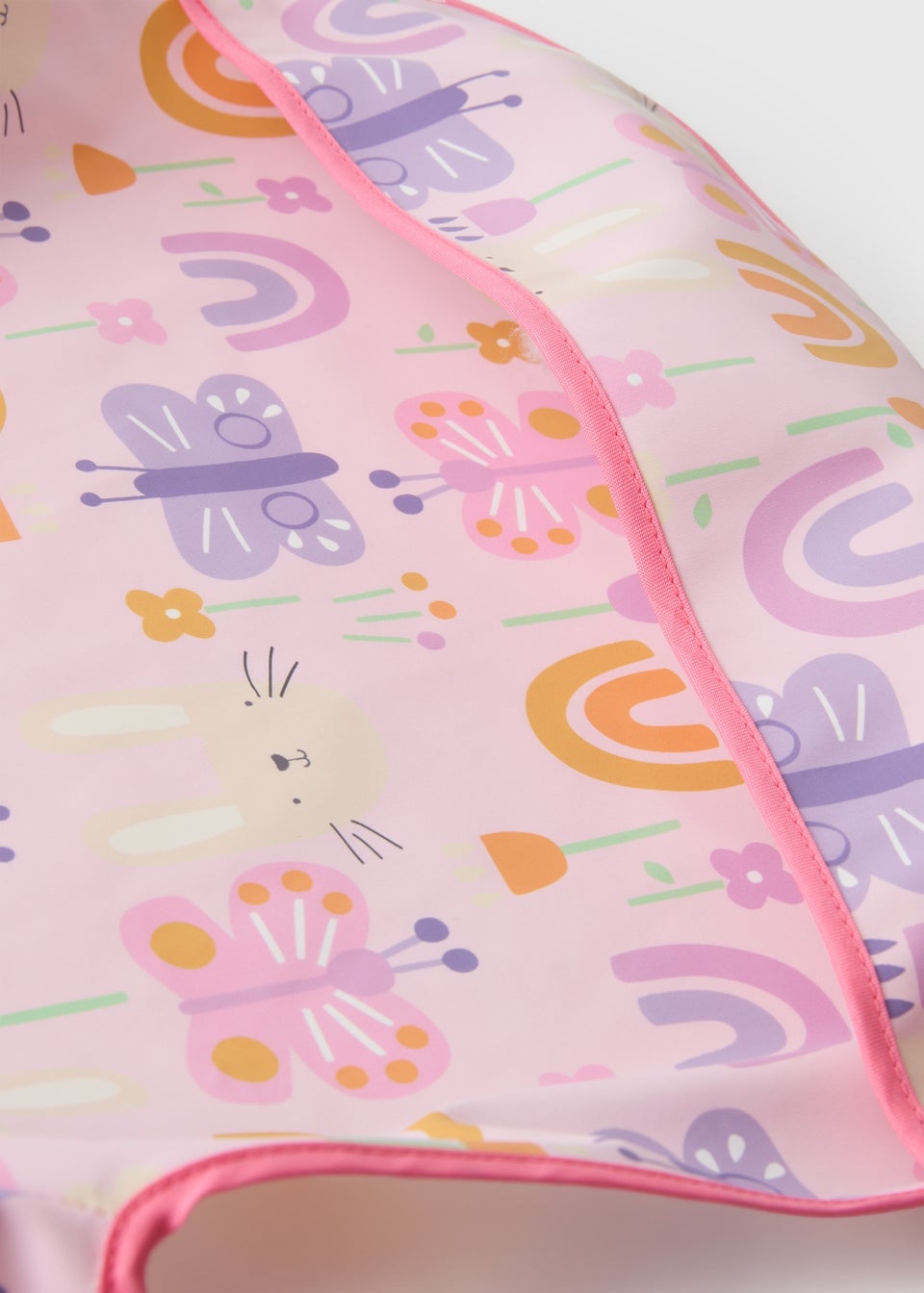 Baby Pink Ladybird Coverall Bib