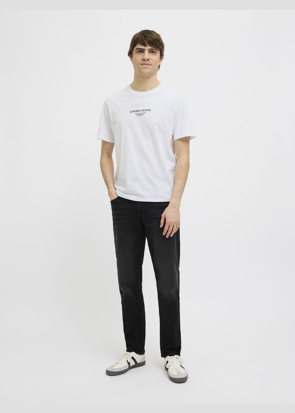 JJ Rebel White Logo T-Shirt