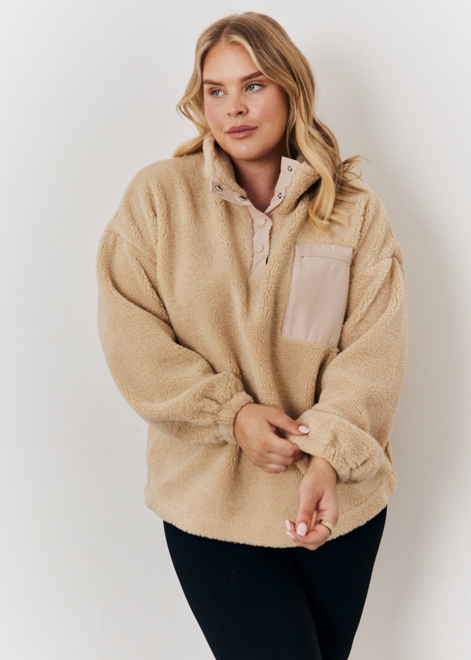 In The Style Jac Jossa Stone Borg Jacket Matalan