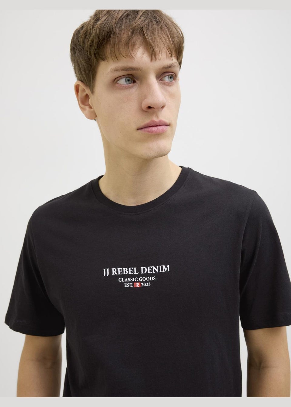 JJ Rebel Black Logo T-Shirt