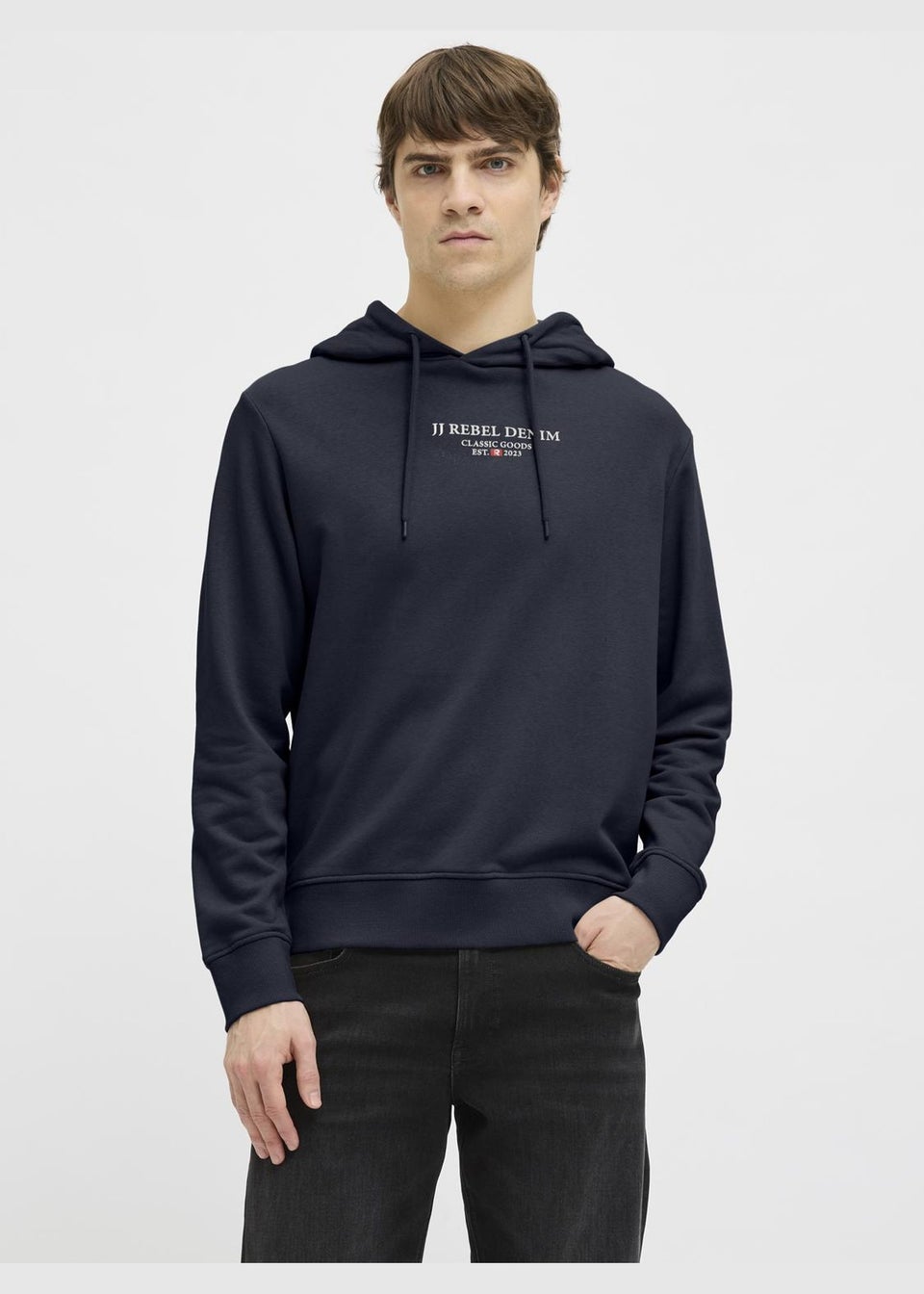 JJ Rebel Navy Logo Hoodie