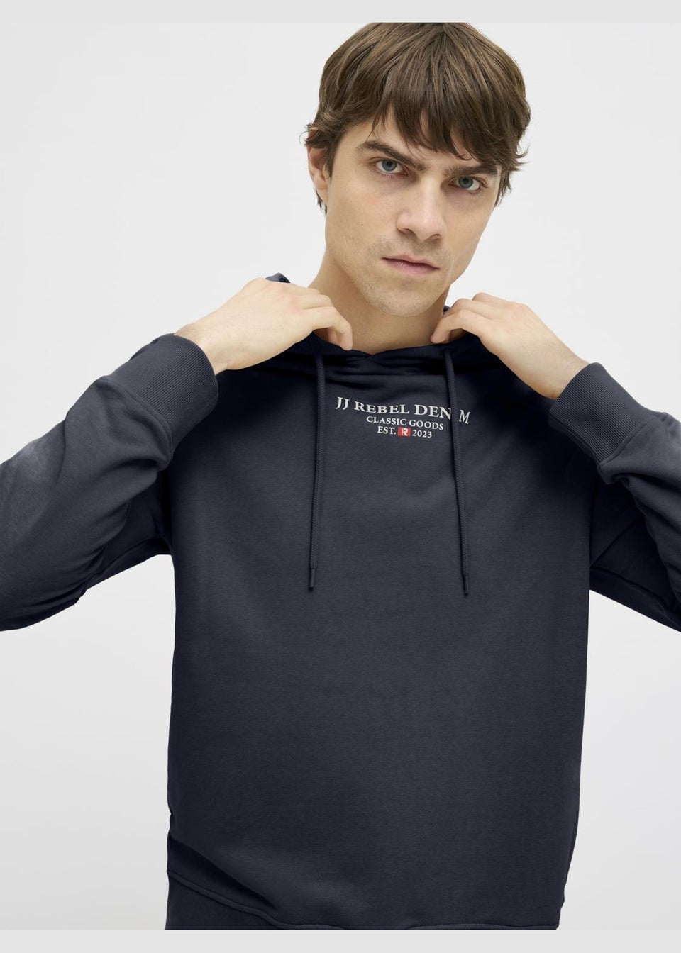 JJ Rebel Navy Logo Hoodie