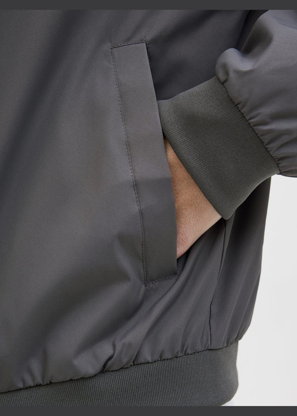 JJ Rebel Grey Montana Bomber Jacket